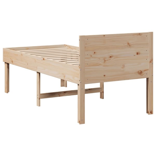 vidaXL Sengeramme uten madrass 90x190 cm heltre furu
