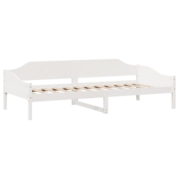 vidaXL Sengeramme uten madrass hvit 90x200 cm heltre furu