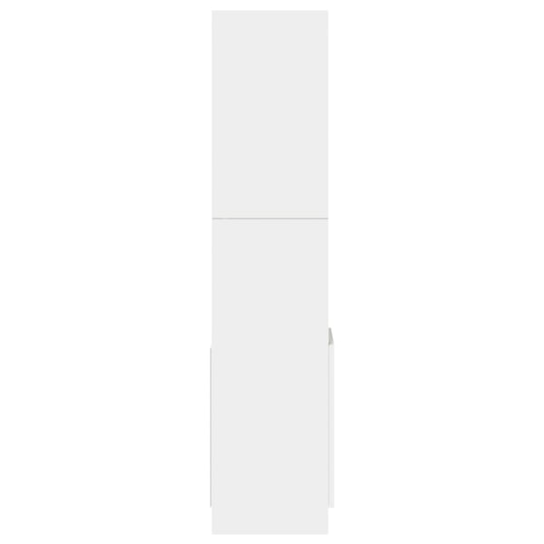vidaXL Highboard hvit 92x33x140 cm konstruert tre
