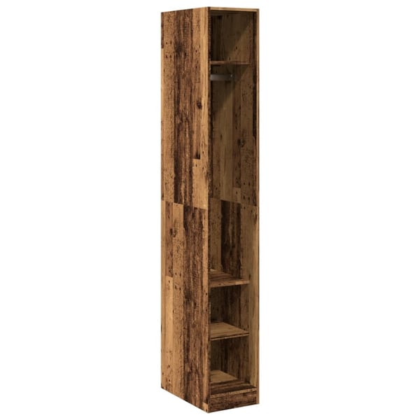 vidaXL Garderobe gammelt tre 30x50x200 cm konstruert tre
