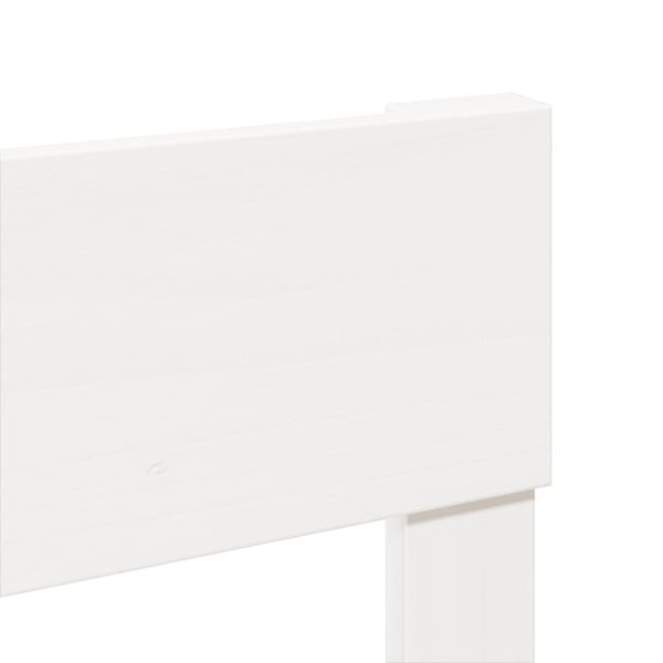 vidaXL sengeramme uden madras 160x200 cm massivt fyrretræ hvid