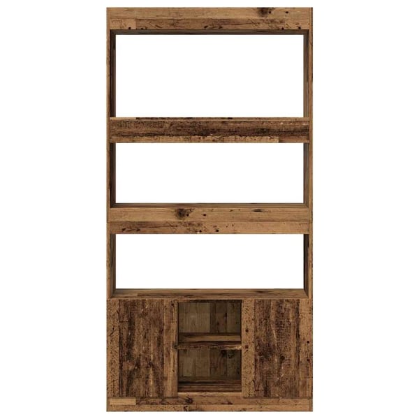 vidaXL Highboard gammelt tre 92x33x180 cm konstruert tre