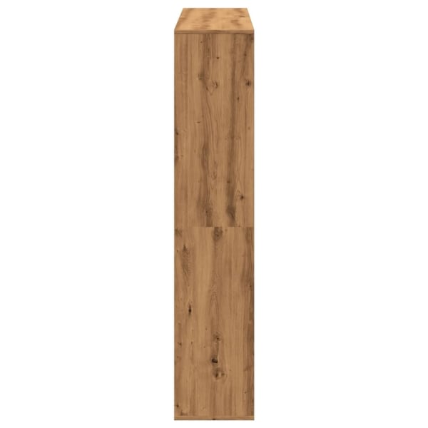 vidaXL Bokhylle artisan eik 132x29x141,5 cm konstruert tre