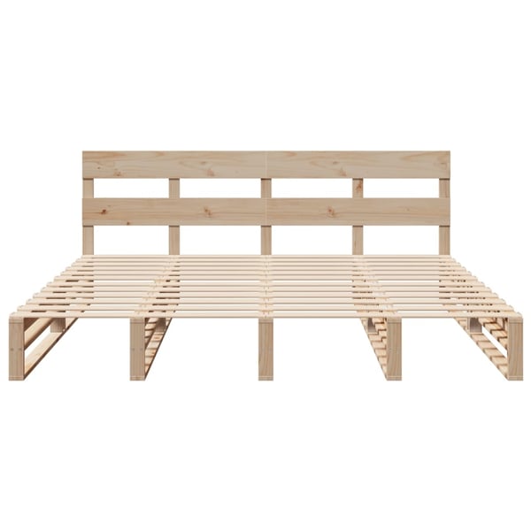 vidaXL Sengeramme uten madrass 180x200 cm heltre furu