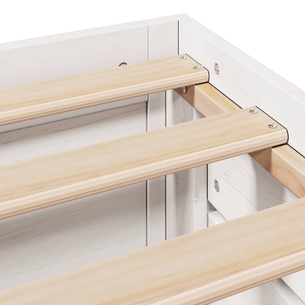 vidaXL sengeramme m. skuffer 90x190 cm uden madras massivt fyr hvid