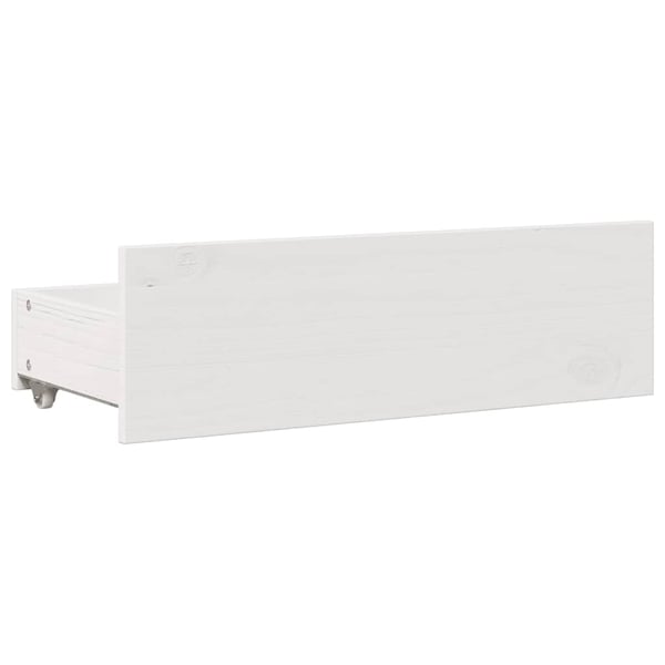 vidaXL sengeramme m. skuffer 90x190 cm uden madras massivt fyr hvid