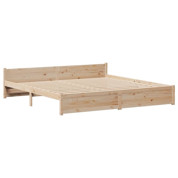 vidaXL Sengeramme uten madrass 180x200 cm heltre furu