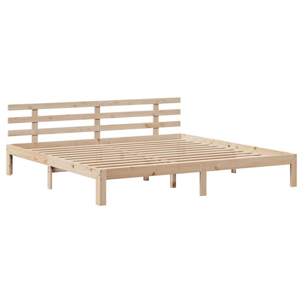 vidaXL Sengeramme med skuffer 180x200 cm heltre furu