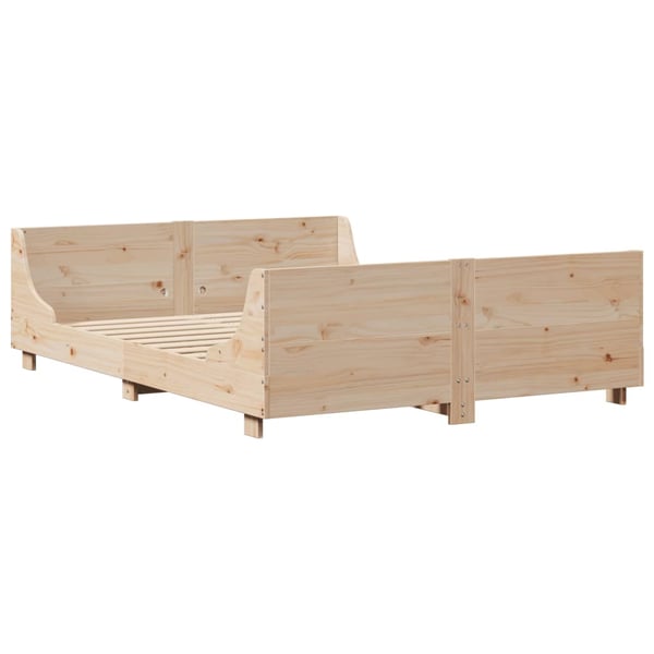 vidaXL Sengeramme uten madrass 140x190 cm heltre furu