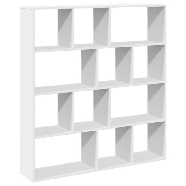 vidaXL Bokhylle hvit 132x29x141,5 cm konstruert tre