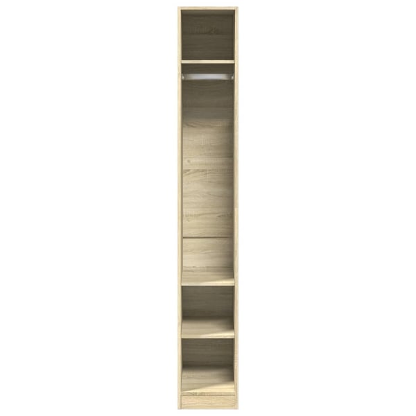 vidaXL Garderobe sonoma eik 30x50x200 cm konstruert tre
