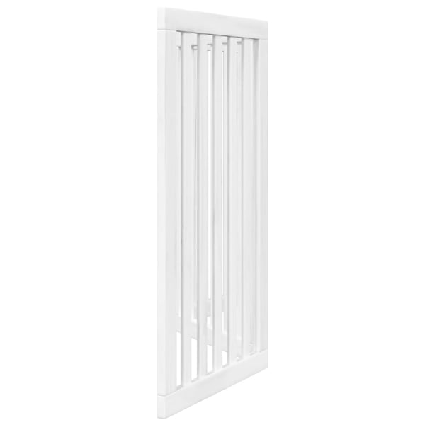 vidaXL Hundeport sammenleggbar 3 paneler hvit 150 cm poppeltre