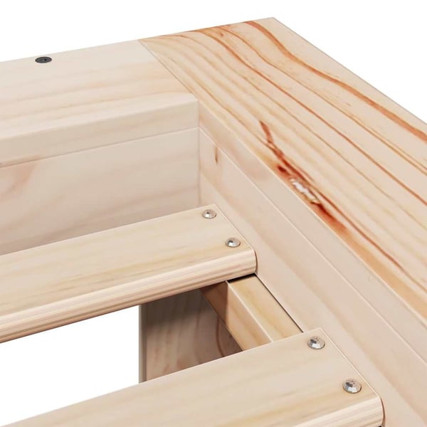 vidaXL Sengeramme uten madrass 75x190 cm heltre furu