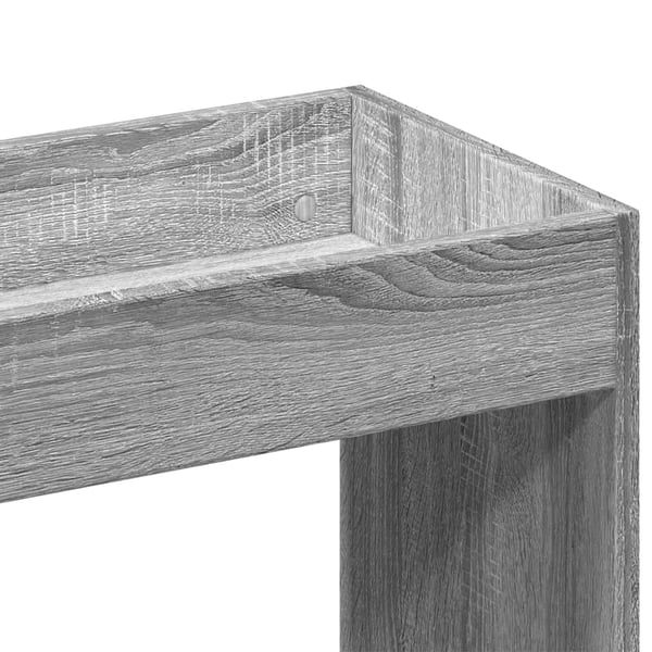 vidaXL Highboard grå sonoma 63x33x180 cm konstruert tre