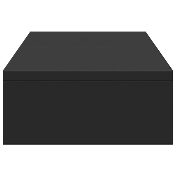 vidaXL Skjermstativ justerbar svart 60x24x10,5 cm konstruert tre