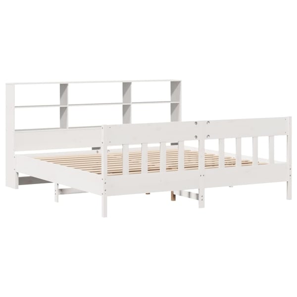 vidaXL Sengeramme uten madrass hvit 180x200 cm heltre furu
