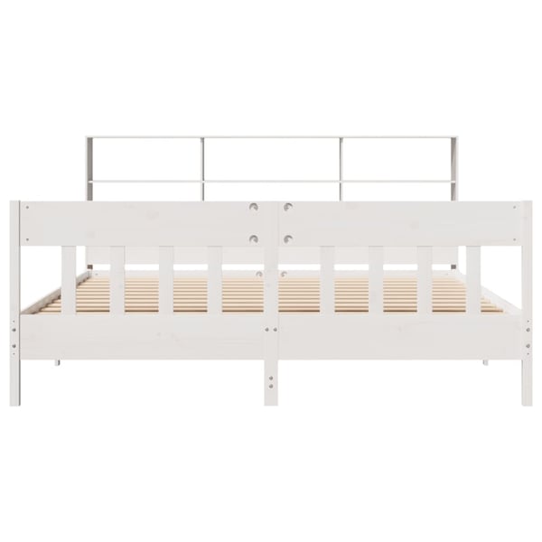 vidaXL Sengeramme uten madrass hvit 180x200 cm heltre furu