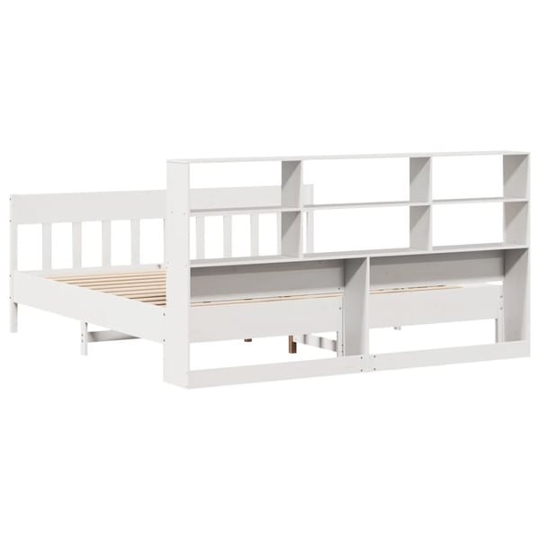 vidaXL Sengeramme uten madrass hvit 180x200 cm heltre furu
