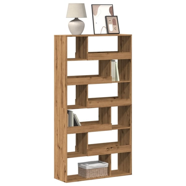 vidaXL bogreol 100x33x187,5 cm konstrueret træ gammelt eg