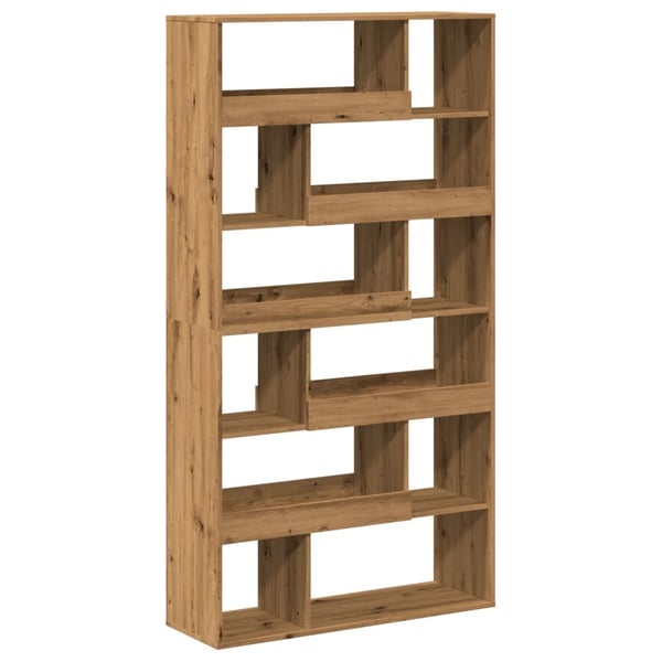 vidaXL bogreol 100x33x187,5 cm konstrueret træ gammelt eg
