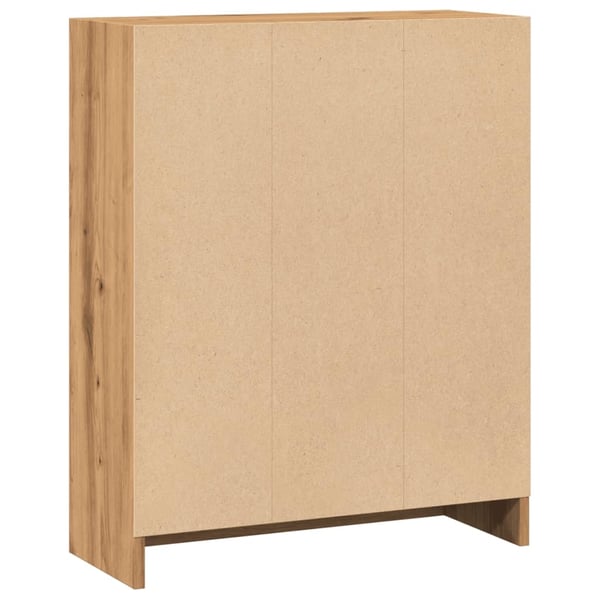 vidaXL bogreol 60x24x76 cm konstrueret træ egetræsfarve