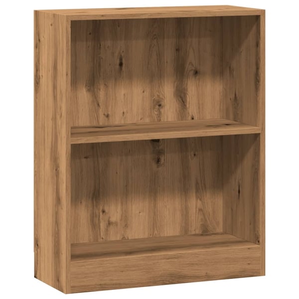 vidaXL bogreol 60x24x76 cm konstrueret træ egetræsfarve
