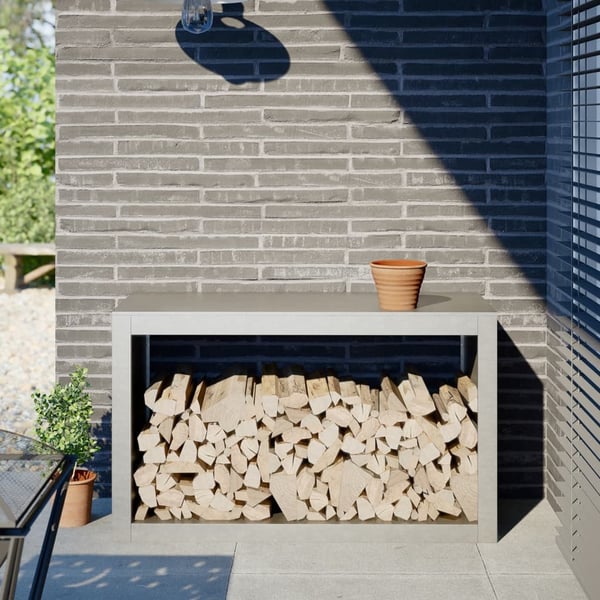 vidaXL brændestativ 100x40x60 cm rustfrit stål