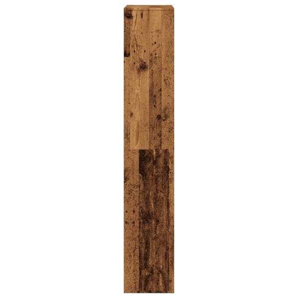vidaXL rumdeler 100x33x187,5 cm konstrueret træ antikt træ