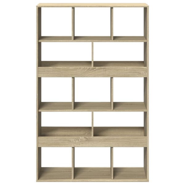vidaXL bogreol 100x33x156,5 cm konstrueret træ sonoma-eg