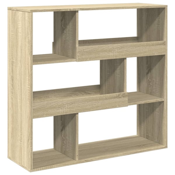 vidaXL Bokhylle/romdeler sonoma eik 100x33x94,5 cm