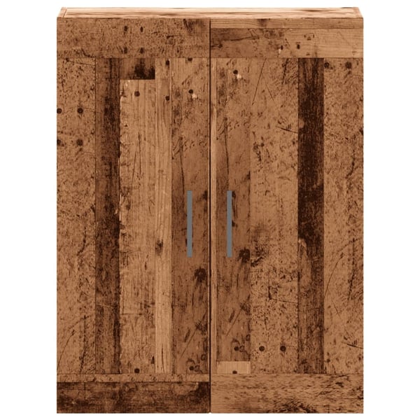 vidaXL Veggmontert skap gammelt tre 69,5x34x90 cm konstruert tre