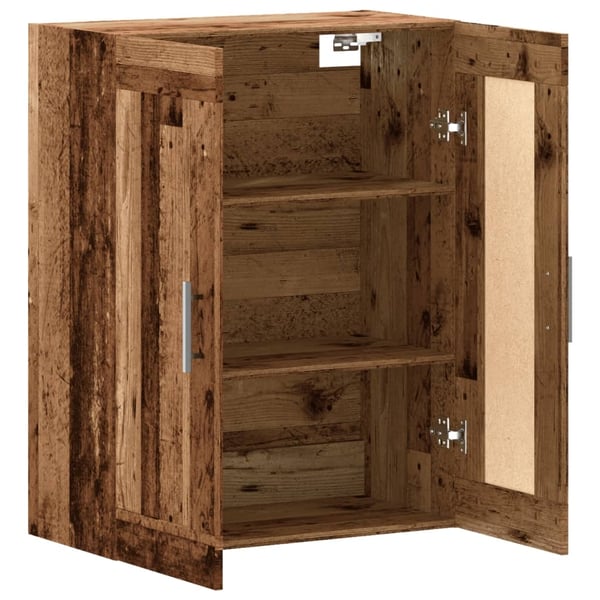 vidaXL Veggmontert skap gammelt tre 69,5x34x90 cm konstruert tre