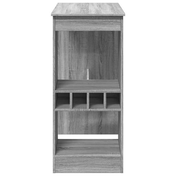 vidaXL Barbord med stativer grå sonoma 90x47,5x103,5 cm konstruert tre