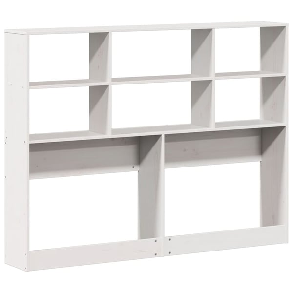vidaXL Hodegavl med oppbevaring hvit 160 cm heltre furu