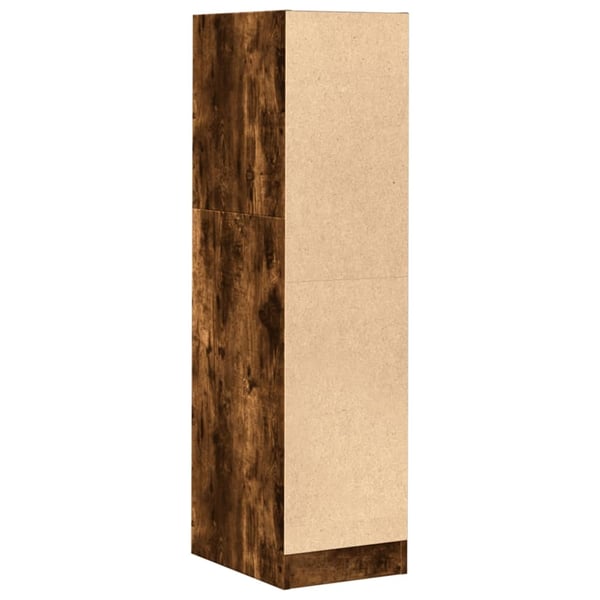 vidaXL Apotekskap røkt eik 30x41x118 cm konstruert tre