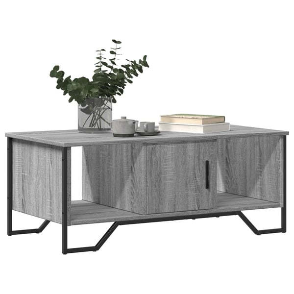 vidaXL Salongbord grå sonoma 100x51x40 cm konstruert tre