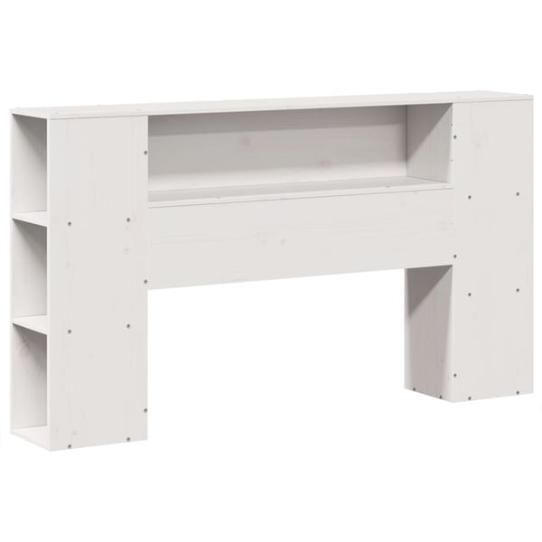 vidaXL Sengeramme uten madrass hvit 135x190 cm heltre furu
