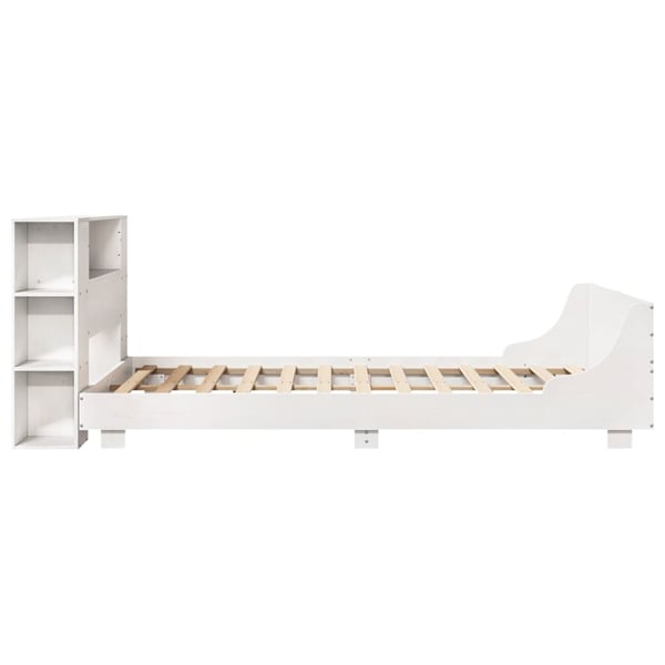 vidaXL Sengeramme uten madrass hvit 140x200 cm heltre furu