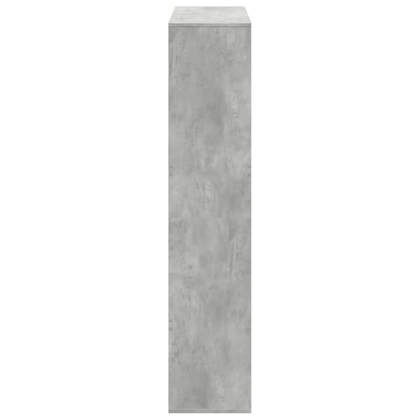 vidaXL Romdeler betonggrå 100x33x156,5 cm konstruert tre