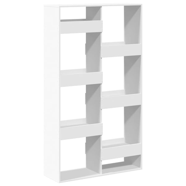 vidaXL Bokhylle hvit 100x33x175 cm konstruert tre