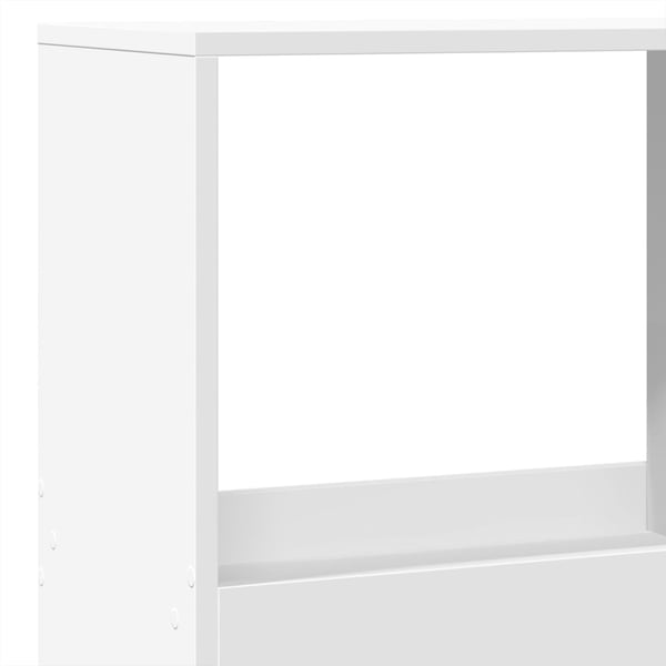 vidaXL Bokhylle hvit 100x33x175 cm konstruert tre