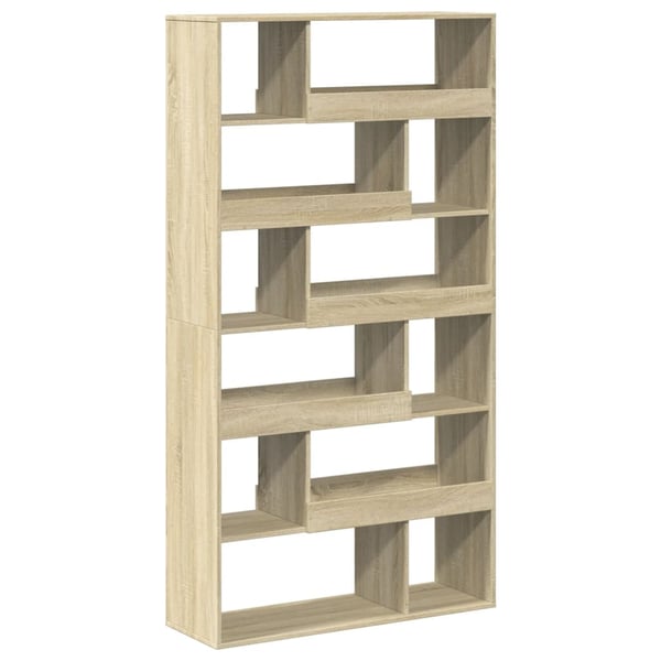 vidaXL Bokhylle sonoma eik 100x33x187,5 cm konstruert tre