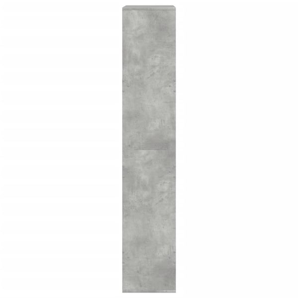 vidaXL Bokhylle betonggrå 100x33x175 cm konstruert tre