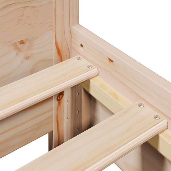 vidaXL Sengeramme uten madrass 75x190 cm heltre furu