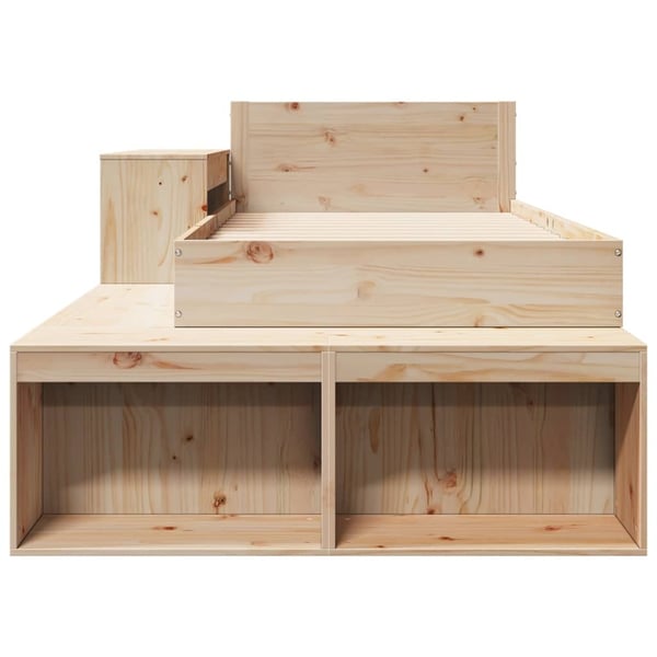 vidaXL Sengeramme uten madrass 75x190 cm heltre furu
