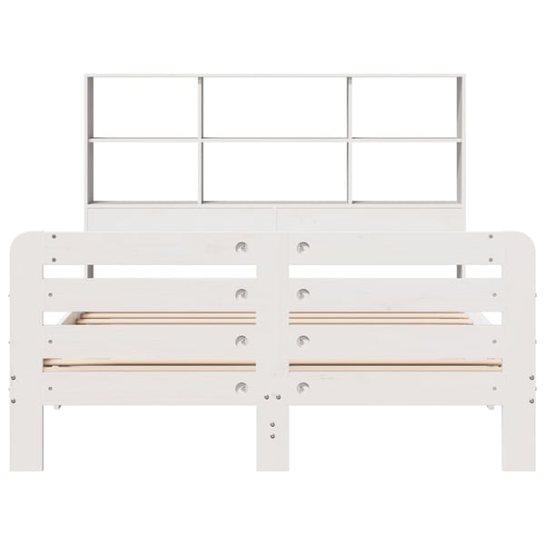 vidaXL Sengeramme uten madrass hvit 140x200 cm heltre furu