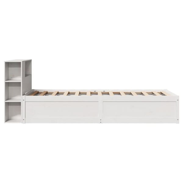vidaXL Sengeramme uten madrass hvit 75x190 cm heltre furu
