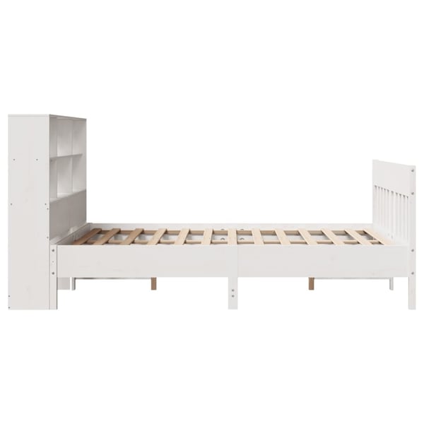 vidaXL Sengeramme uten madrass hvit 140x200 cm heltre furu