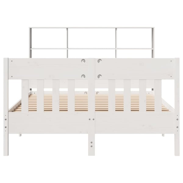 vidaXL Sengeramme uten madrass hvit 140x200 cm heltre furu