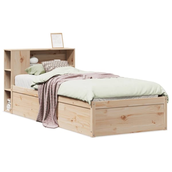 vidaXL Sengeramme uten madrass 75x190 cm heltre furu